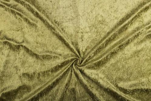 Velvet stof licht khaki stof - 10m rol - Polyester stof, Hobby en Vrije tijd, Stoffen en Lappen, 200 cm of meer, Nieuw, 120 cm of meer