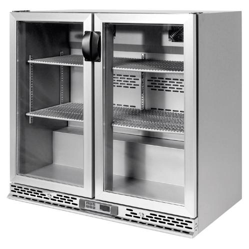 GGM Gastro | Barkoelkast - 900mm - 220 liter - met 2 glazen, Witgoed en Apparatuur, Koelkasten en IJskasten, 140 tot 160 cm, Nieuw