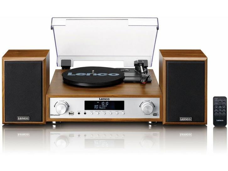 Lenco MC-160WD - HiFi Stereo Set - Platenspeler DAB+ FM, Huis en Inrichting, Woonaccessoires | Overige, Zo goed als nieuw, Verzenden