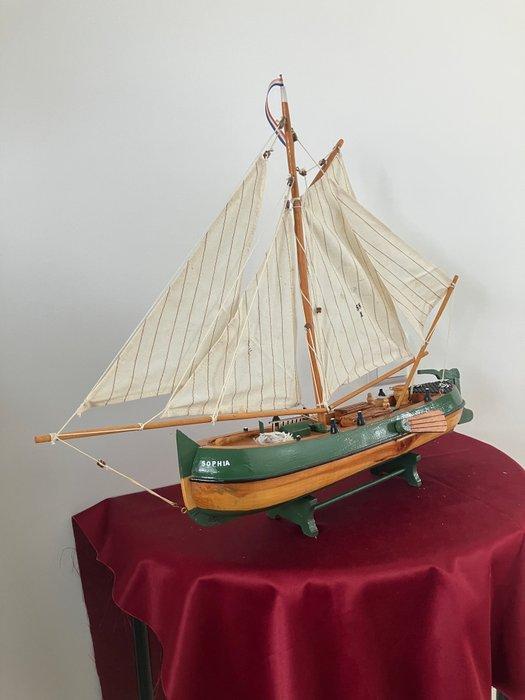 Maritieme objecten - Hout, Katoen- Skutsje Sophia SN-1 Sneek, Antiek en Kunst, Curiosa en Brocante