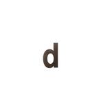 Letter D/ 156 mm Dark blend, Nieuw, Overige typen, Verzenden