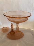 Josef Inwald glass Art Deco 4 delig frosted, Ophalen