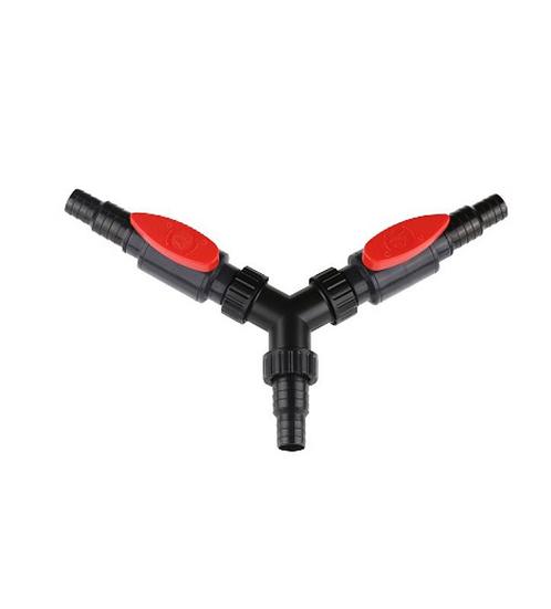 Osaka Y-splitter 3-weg met kranen voor slang 25/32/38/40mm, Tuin en Terras, Vijver-toebehoren, Overige typen, Nieuw, Ophalen of Verzenden