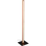 Vloerlamp - Dimbaar - 1-lichts - Mat Chroom, Nieuw, 100 tot 150 cm, Ophalen of Verzenden, Hout
