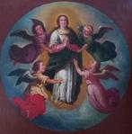 European school (XVIII-XIX) - Immaculate Mary with angels, Antiek en Kunst, Kunst | Schilderijen | Klassiek