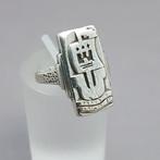 Zilver, Art Deco schip - Ring, Antiek en Kunst