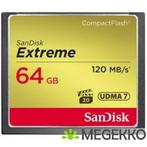 SanDisk Extreme 64GB CompactFlash Geheugenkaart, Computers en Software, Nieuw, Verzenden