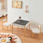 Kindertafel met 2 kinderstoelen Smedjebacken naturel wit en, Verzenden, Nieuw