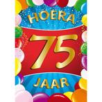 Mega poster 75 jaar versiering - 75 jaar versiering, Hobby en Vrije tijd, Feestartikelen, Ophalen of Verzenden, Nieuw