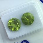 Zonder Minimumprijs - 2 pcs Groen Olivijn - 4.12 ct -, Sieraden, Tassen en Uiterlijk, Edelstenen, Nieuw