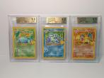 Pokémon - 3 Graded card - Blastoise, Charizard, Venusaur, Nieuw