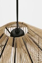 Mica Decorations Elsa Hanglamp - H49 x Ø35 cm - Jute -, Huis en Inrichting, Lampen | Hanglampen, Verzenden, Nieuw