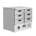 Polar G-serie koelwerkbank met 6 lades 240 liter, Verzenden, Nieuw in verpakking, Koelen en Vriezen
