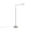 Design vloerlamp staal incl. LED met touch dimmer - Notia, Nieuw, Overige materialen, Modern, 100 tot 150 cm