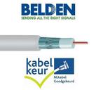 Belden H125D00 coax DuoBond+ PVC met Kabelkeur kleur wit, Nieuw, Ophalen of Verzenden