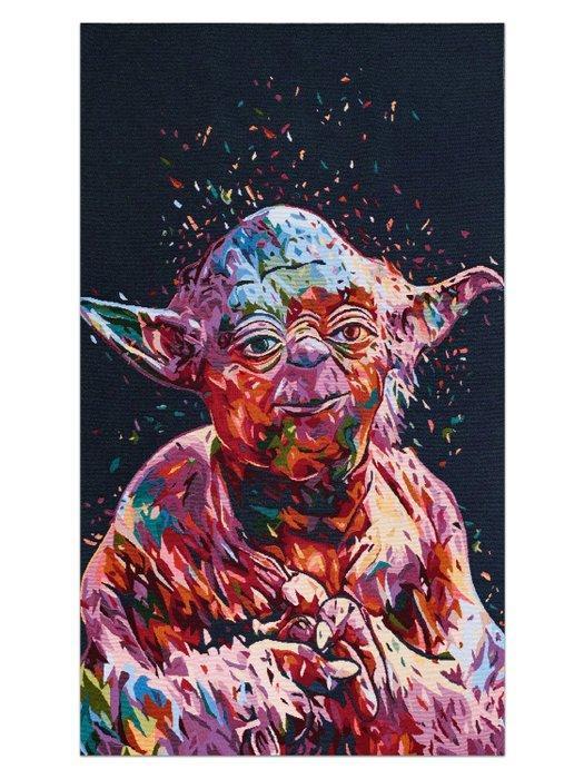 Prachtig wandtapijt van stof met Yoda - Gobelin Jacquard -, Verzamelen, Film en Tv