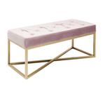 *WOONWINKEL* Kare Design Crossover Fluwelen Halbankje Roze 9, Verzenden, Nieuw