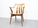 Vintage stoel teak plywood, Ophalen, Bruin, Zo goed als nieuw, Hout