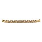 Gouden konings armband 22 cm 14 krt, Sieraden, Tassen en Uiterlijk, Armbanden, Goud, Goud, Zo goed als nieuw, Verzenden