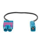 Antenne adapter dubbel Fakra male - Fakra female, Verzenden, Nieuw
