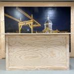Bar Leiden - Naturel / balie / toonbank, Huis en Inrichting, Barren, Ophalen of Verzenden, Nieuw, Inclusief barstoelen