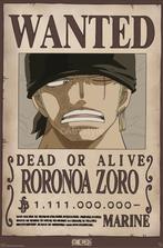 Poster One Piece Wanted Zoro Wano 61x91,5cm, Verzenden, Nieuw, A1 t/m A3