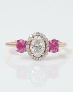 Verlovingsring - 14 karaat Roségoud - 0.98ct. tw. Diamant