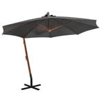 vidaXL Zweefparasol met paal 3,5x2,9 m massief vurenhout, Tuin en Terras, Parasols, Verzenden, Nieuw