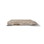 Wastafelblad Gliss Design Massief Hout Met Boomschors 60 cm, Ophalen of Verzenden, Nieuw, Chroom, Bad