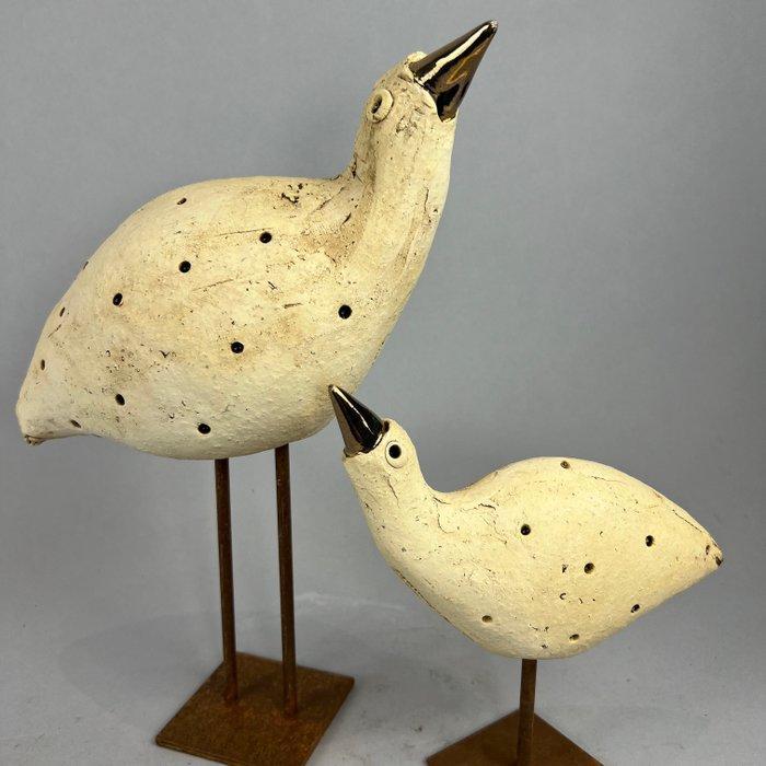 Ewa Budzowska - The bird, Big (with 24carat gold), Antiek en Kunst, Kunst | Designobjecten