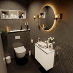 MONDIAZ FOWY toiletmeubel 60cm kleur talc. Waskom positie, Ophalen of Verzenden, Nieuw, Bad