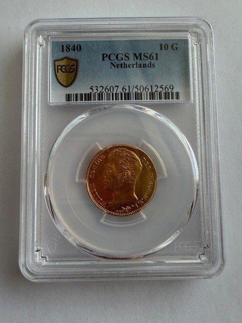 Nederland. Willem I. 10 Gulden 1840, Postzegels en Munten, Munten | Nederland