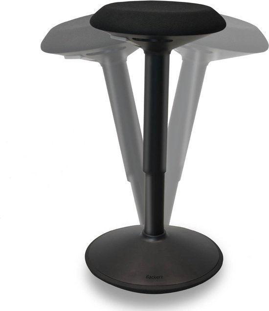 2dekans | Bckz Wiebelkruk Zwart | Hoogte 55-80cm |, Huis en Inrichting, Bureaus, Zo goed als nieuw, Ophalen of Verzenden
