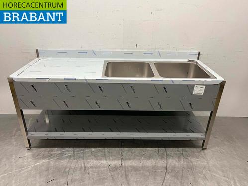 RVS Spoeltafel dubbele spoelbakken Premium-line Gelast model, Zakelijke goederen, Horeca | Keukenapparatuur, Nieuw in verpakking