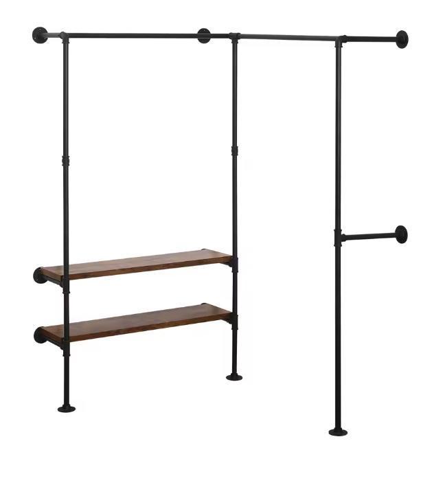 Wandgarderobe van Metaal en Hout – Industrieel Kledingrek, Huis en Inrichting, Kasten | Kledingkasten, Nieuw, Verzenden