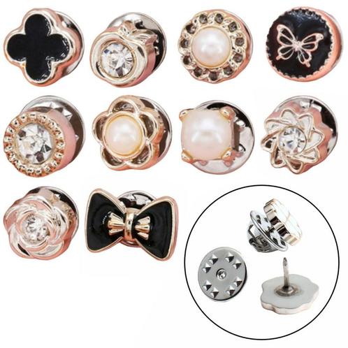 Fako Bijoux® - Pin Broche Mini - Steek Pin Knopen Set - 10, Sieraden, Tassen en Uiterlijk, Broches, Verzenden