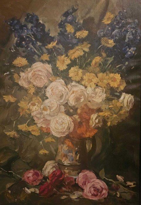 Antonio Garcia Morales (1935) - Explosión floral - NO, Antiek en Kunst, Kunst | Schilderijen | Klassiek