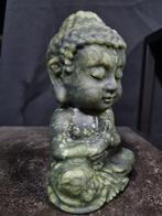 Big Jade boeddha - Hoogte: 150 mm - Breedte: 85 mm- 1006 g