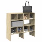 vidaXL Schoenenrekken 2 st stapelbaar 89,5x30x40 cm sonoma, Verzenden, Nieuw
