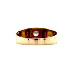 Ring met zirkonia 12 krt, Sieraden, Tassen en Uiterlijk, Ringen, Ophalen of Verzenden, Nieuw