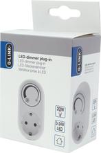 Q-Link Stekkerdimmer LED Dimmer Stopcontact 3 tot 24 Watt, Nieuw, Ophalen of Verzenden