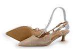 Manfield Slingbacks in maat 38 Beige | 10% korting, Verzenden, Beige, Zo goed als nieuw, Manfield