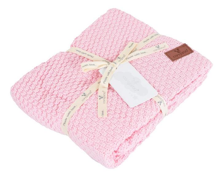 Cangaroo Popcorn Bamboe Pink 80 x 100 cm Wiegdeken, Kinderen en Baby's, Dekens, Slaapzakjes en Inbakerproducten, Nieuw, Verzenden