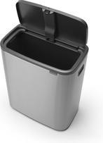 Brabantia Bo Touch Bin Prullenbak - 60 liter - Matt Steel, Huis en Inrichting, Verzenden, Zo goed als nieuw