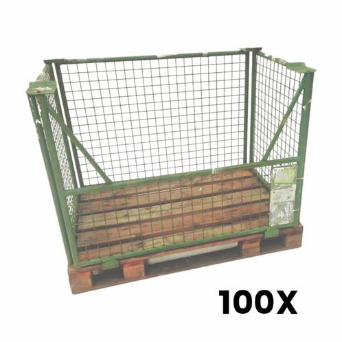 Palletrand inklapbaar 1200x800x980mm, 1 lange zijde half, Zakelijke goederen, Kantoor en Winkelinrichting | Magazijn, Stelling en Opslag