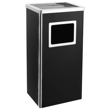 Asbak/Prullenbak 45L Staal Zwart | Tweedekansje | 35% Kor... beschikbaar voor biedingen