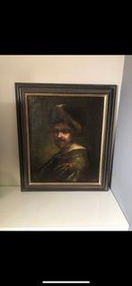Circle/School of Rembrandt (XVII-XVIII) - Man with turban, Antiek en Kunst, Kunst | Schilderijen | Klassiek