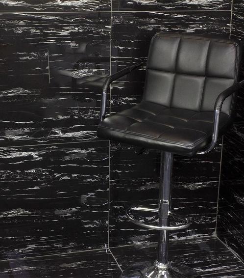 Marmerlook vloertegel Marquina Nero gepolijst zwart 60x60 cm, Doe-het-zelf en Verbouw, Tegels, 60 cm of meer, 60 cm of meer, 10 m² of meer
