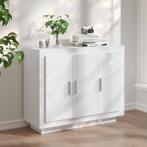 vidaXL Dressoir 92x35x75 cm bewerkt hout wit, Overige materialen, Verzenden, Nieuw, 50 tot 100 cm