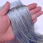 Vliegengordijn - Kattenstaart Linten Deur - 100x200cm - Zilv, Verzenden, Nieuw